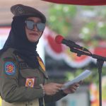 Pimpin Apel HUT Satpol PP. Mbak Iin Ingatkan Tantangan Kedepan Lebih Berat