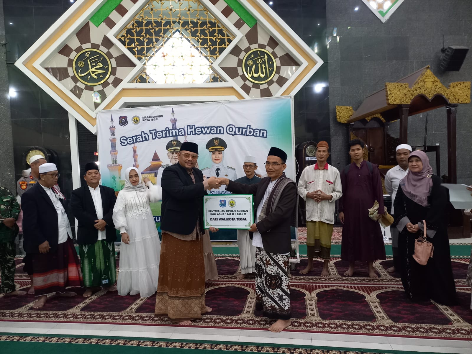 Idul Adha 1447 H di Masjid Agung Kota Tegal, Wali Kota Ajak Perkuat Kepedulian dan Semangat Berkurban
