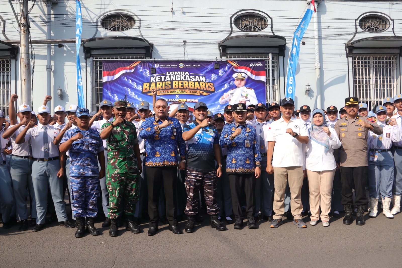 Tingkatkan Kedisiplinan Pelajar, LANAL Tegal Gelar Lomba Ketangkasan Baris-Berbaris