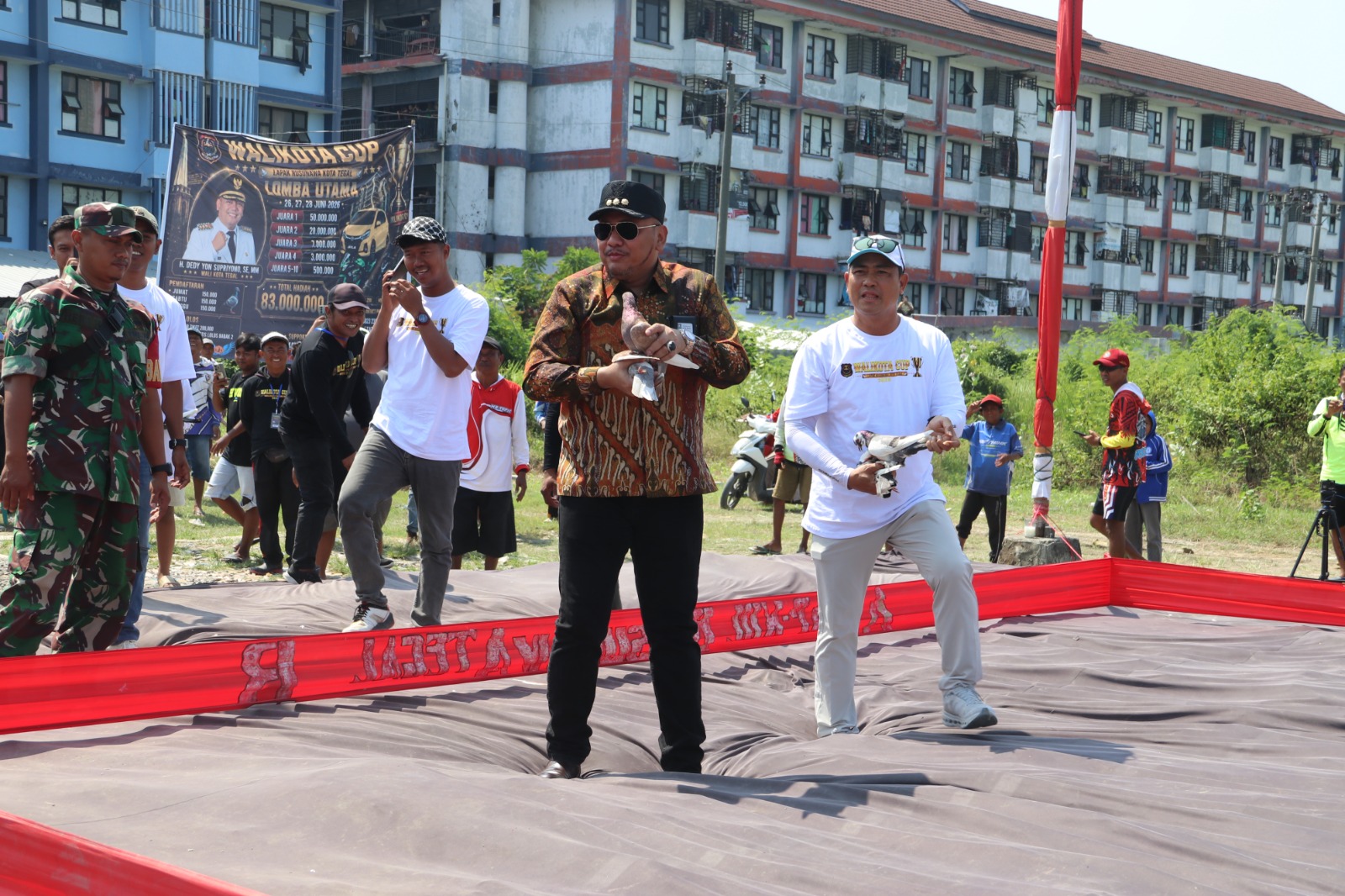 Wali Kota Tegal Buka Lomba Merpati Kolong Rusunawa Kraton, Total Hadiah Capai Rp83 Juta