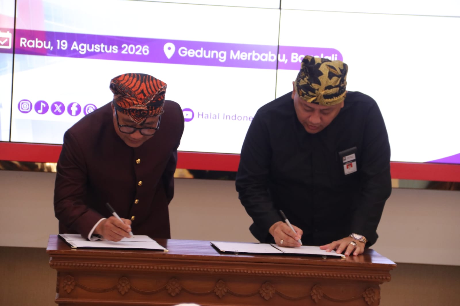 Wali Kota Tegal Tandatangani Sinergi Akselerasi Sertifikasi Halal Jawa Tengah