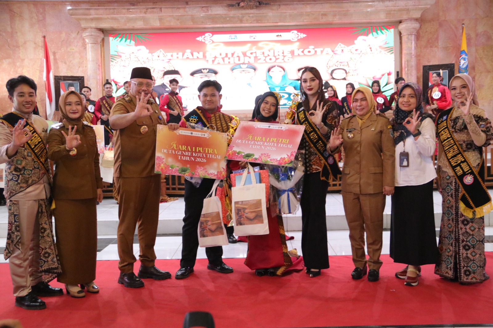 Arfin dan Keisha Dinobatkan Menjadi Duta Genre Kota Tegal 2026
