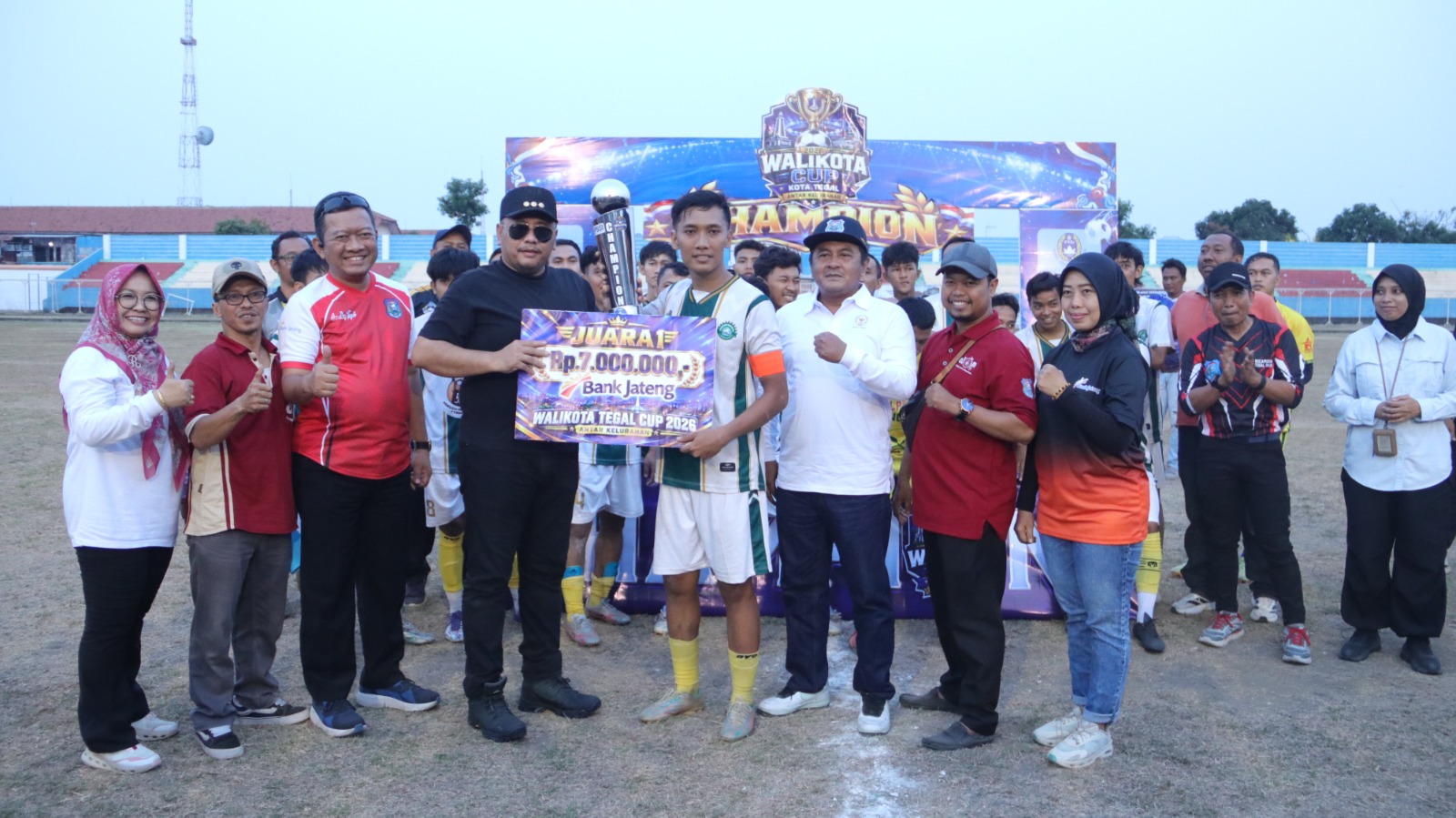 Kelurahan Panggung Juarai Turnament Sepak Bola Wali Kota Tegal Cup 2026